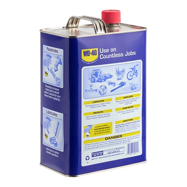 Thumbnail: WD-40 Heavy Duty Lubricant 1 Gallon Metal Can, Rust Protection