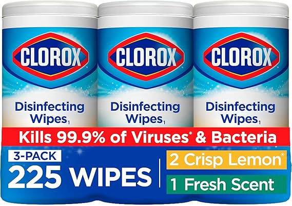 Thumbnail: Clorox Disinfecting Wipes TripleWeave Multi-Surface Lemon Scent 75ct x3