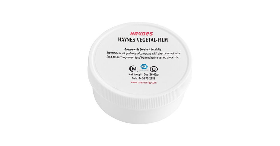 Thumbnail: Haynes Vegetal-Film 2 oz Food-Grade Vegetable Lubricant Grease