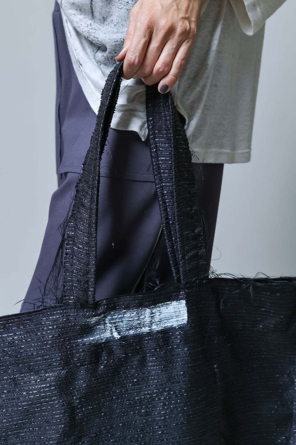 Miniatura: Bolsa - Tweed Preta