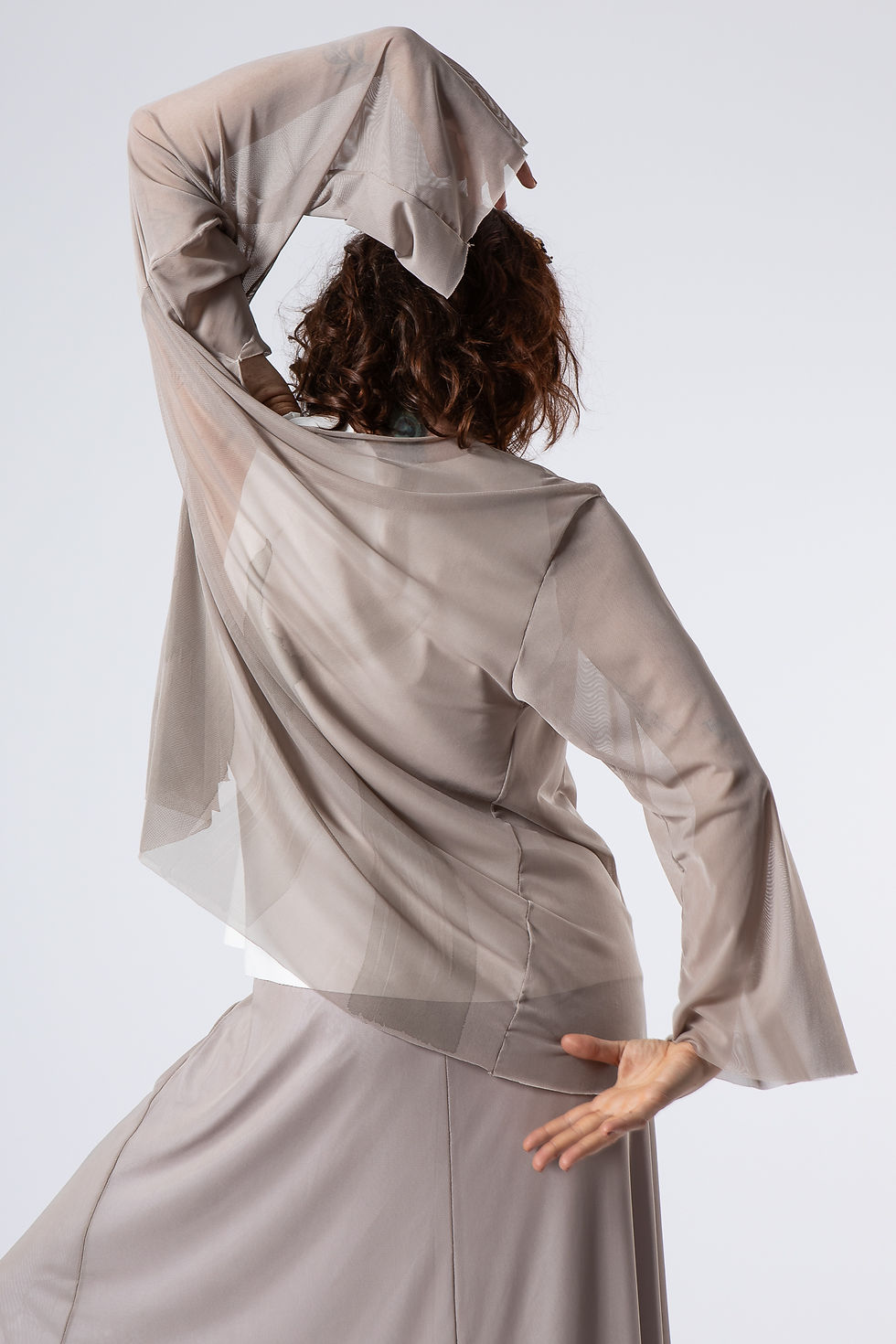 Miniatura: Casaco Bel - Tule Cinza