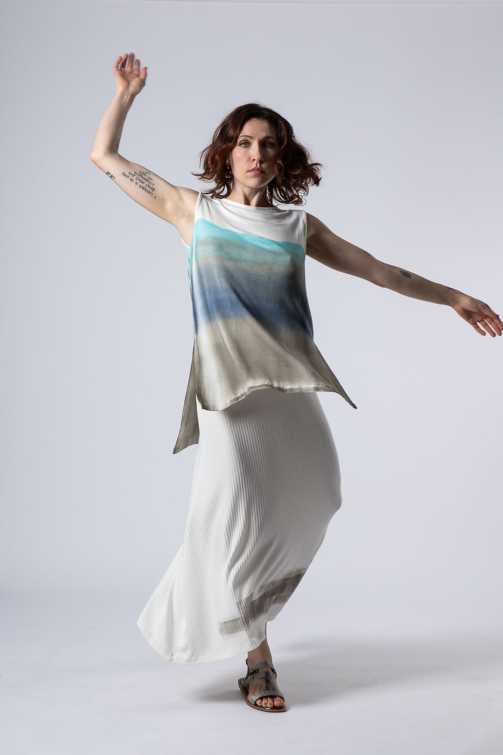 Miniatura: Blusa Tunica Aquarelada - Off White