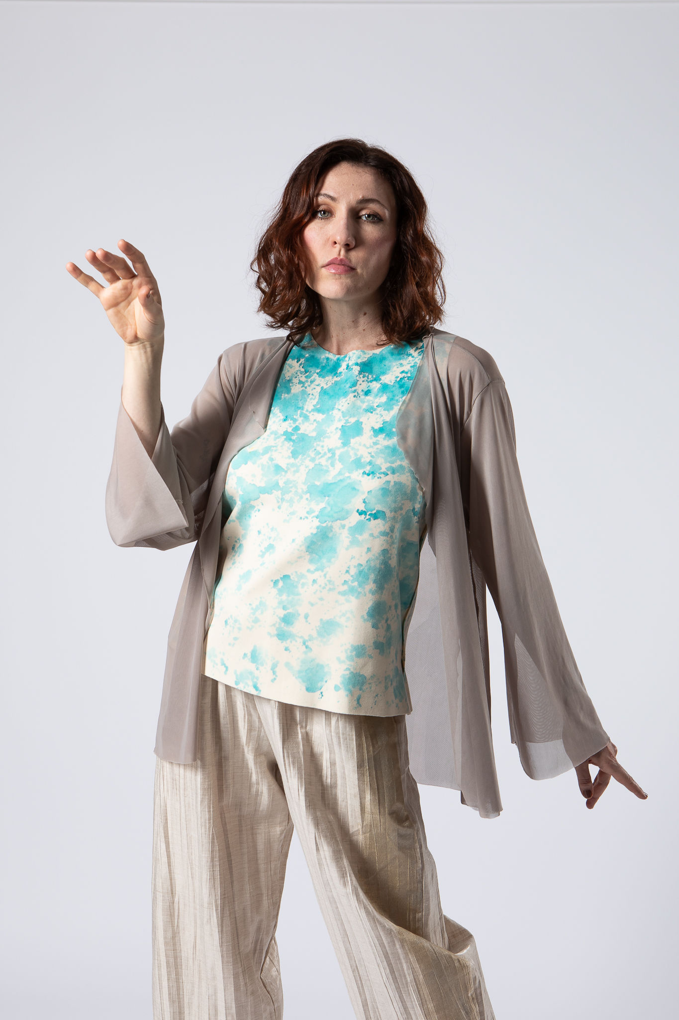 Casaco Bel - Tule Cinza