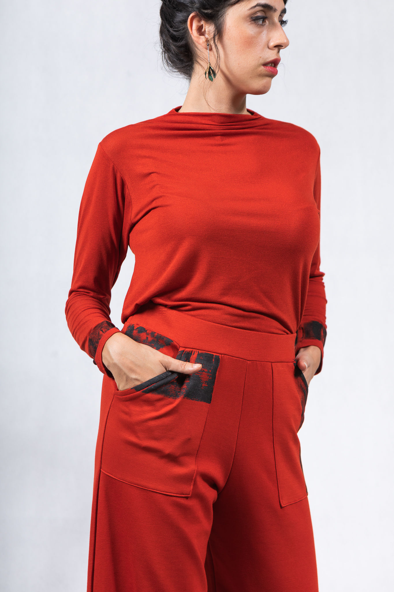 Blusa Tania - Scarlet Vermelha Grena