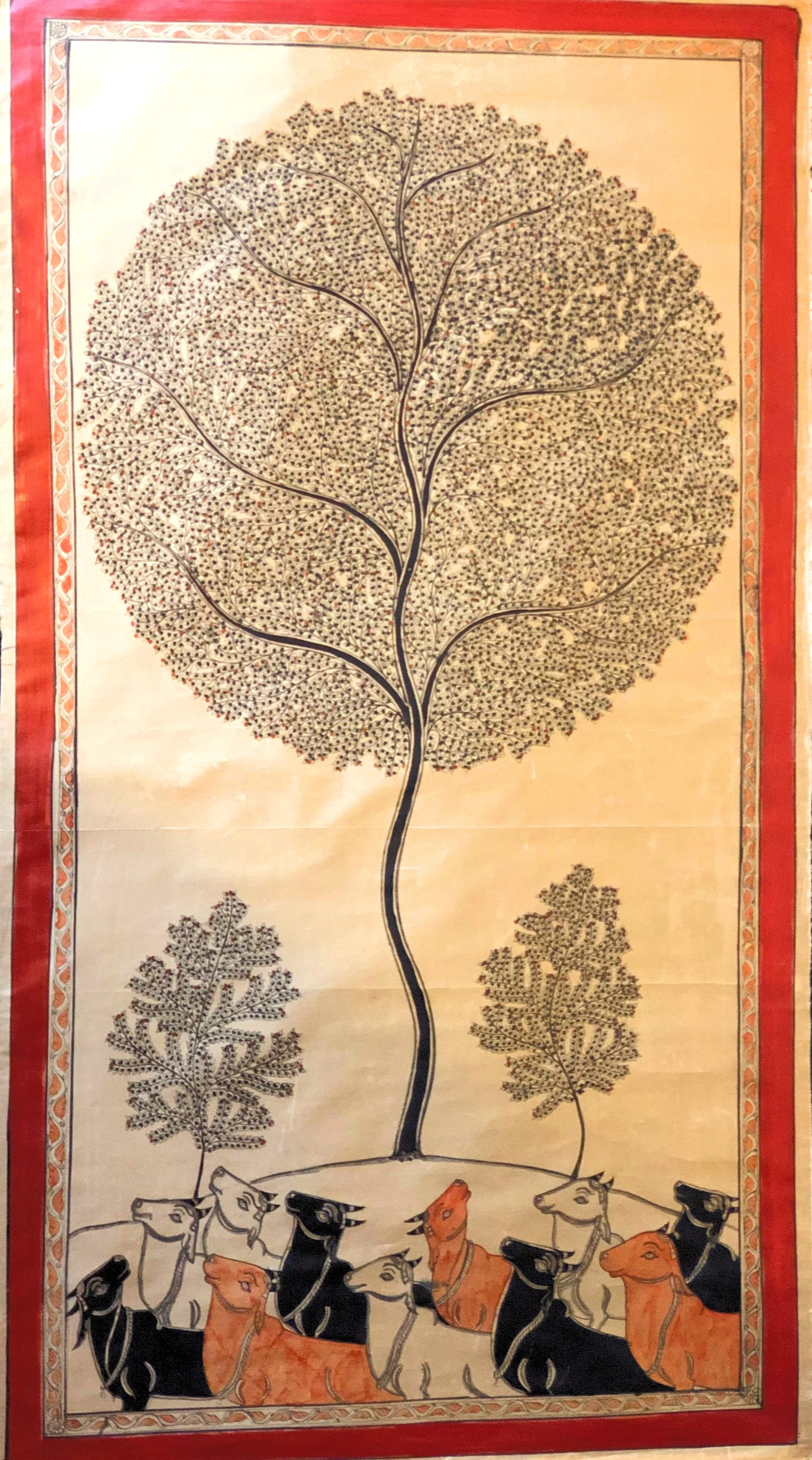 Tribal Art of Odisha - Natural Paint on Silk