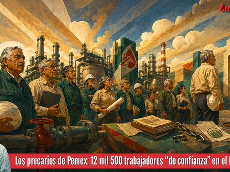 LOS PRECARIOS DE PEMEX. 12,500 TRABAJADORES DE "CONFIANZA" EN EL LIMBO