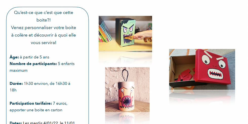Fabrication et utilisation de la boit de la colère !