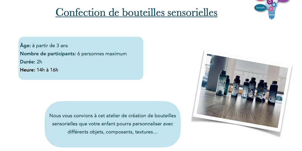 Activité vacances de printemps #2 Confection de bouteilles sensorielles