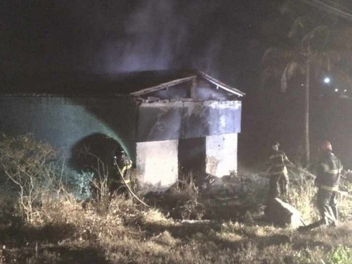 Depósito clandestino de fogos de artifício pega fogo na zona rural de Limoeiro, no Agreste