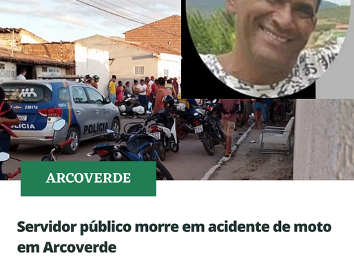 Um servidor público morreu em um acidente em Arcoverde, no Sertão de Pernambuco