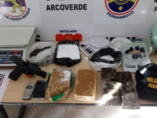 Droga apreendida no Bairro São Cristóvão em Arcoverde