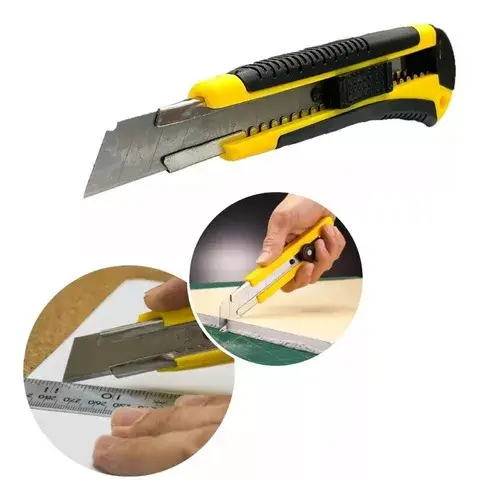 Kit Estilete Metal Retratil Profissional