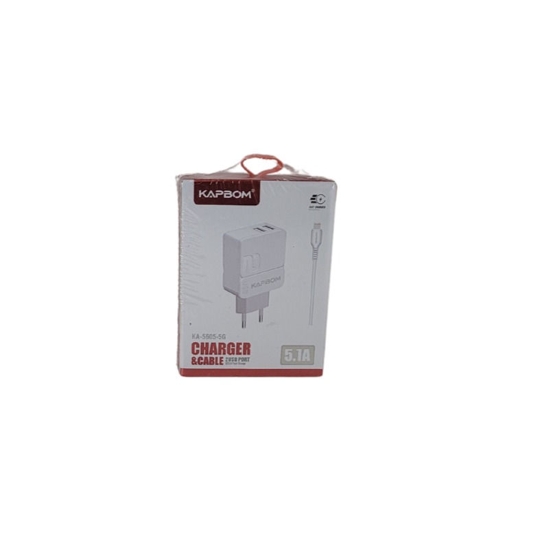 Miniatura: Carregador De Celular Lightning 2 Entradas Usb Ka-5605-5g
