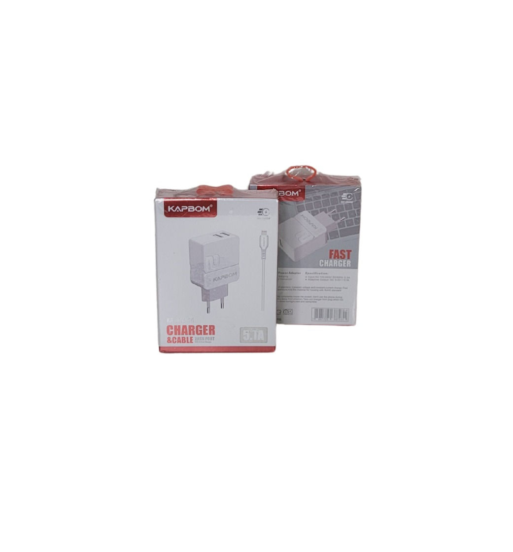 Carregador De Celular Lightning 2 Entradas Usb Ka-5605-5g
