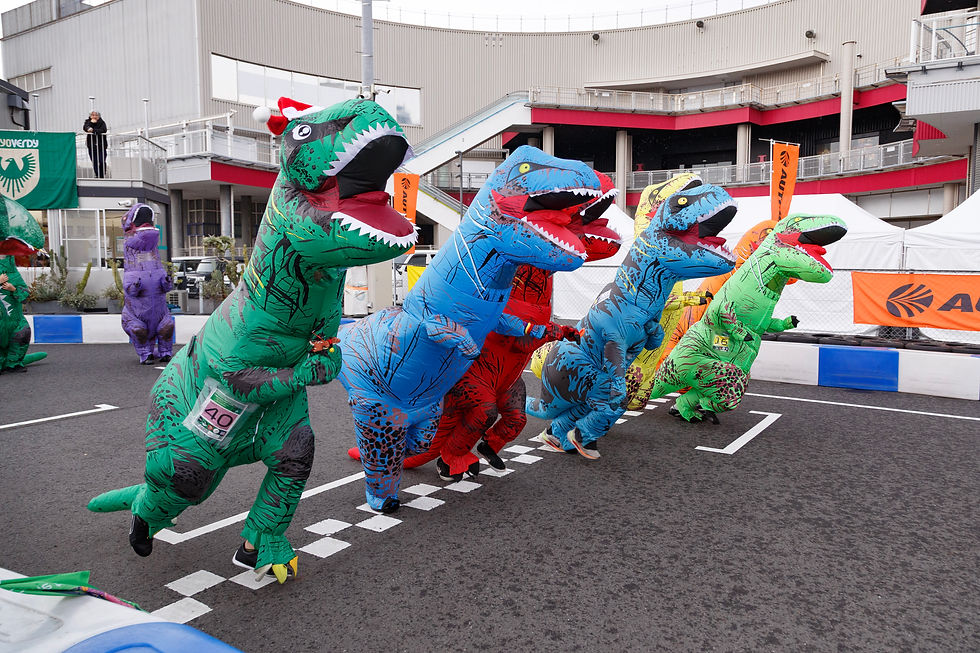 ティラノサウルスレースの様子