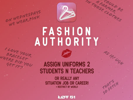 [Sims 4] Uniformes escolares y profesionales / Configuración de la moda por Lot51(20-08-2022)