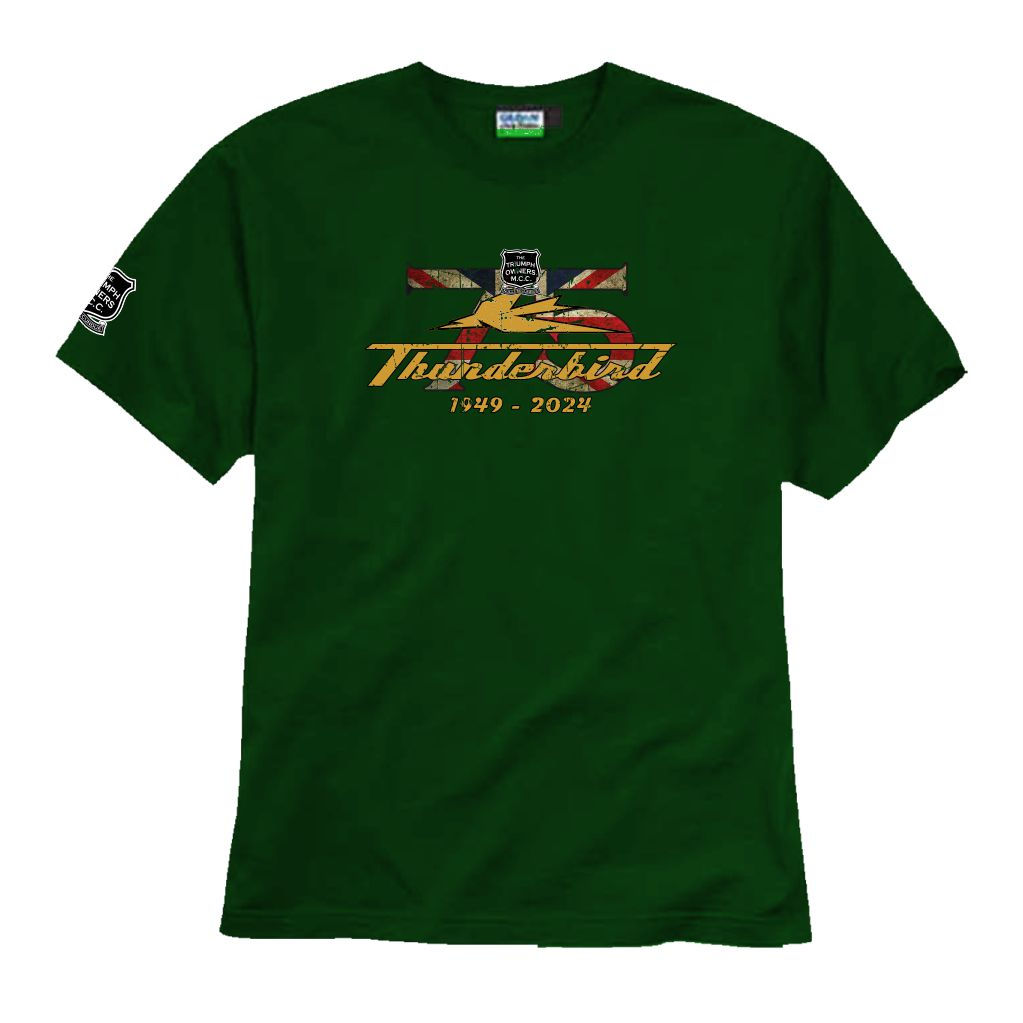 TOMCC Thunderbird 75th T-shirt. £17 + P&P