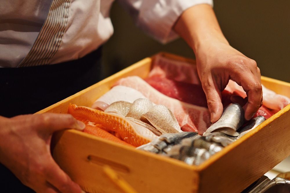 Arranged Food and Objects