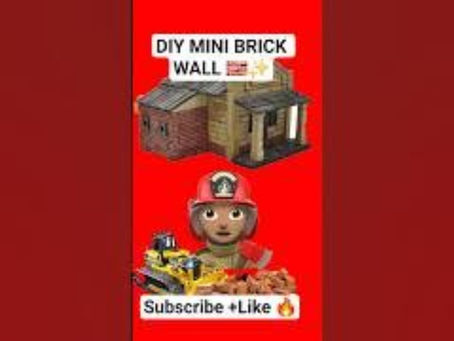 🏗️ Mini Bricks Wall Building Construction 🧱 DIY