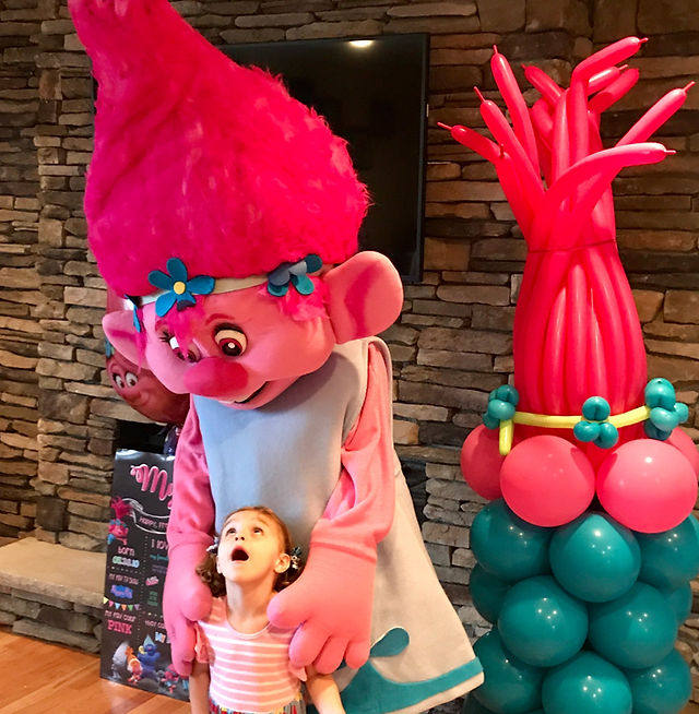 character appearances for birthday party Rochester