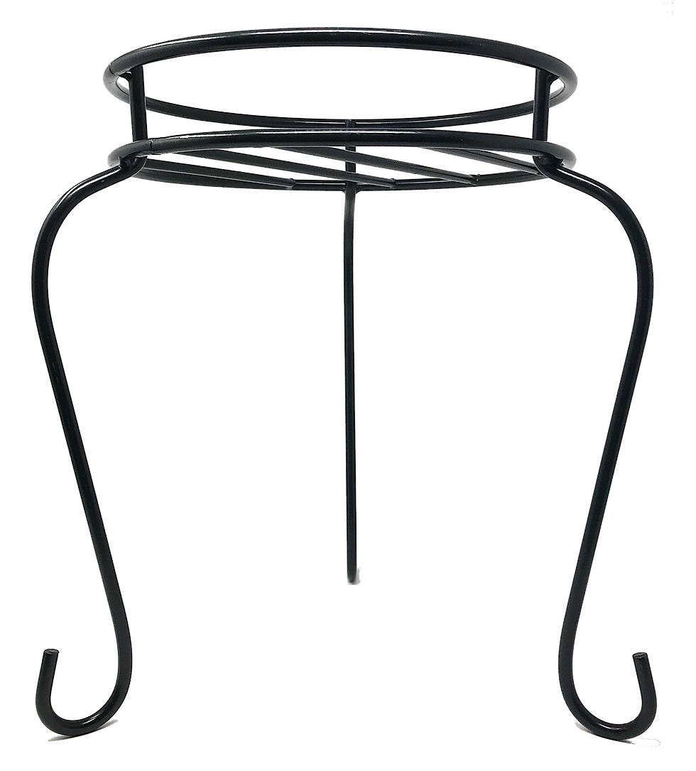 Wrought iron plant stand 12"W x 16" H