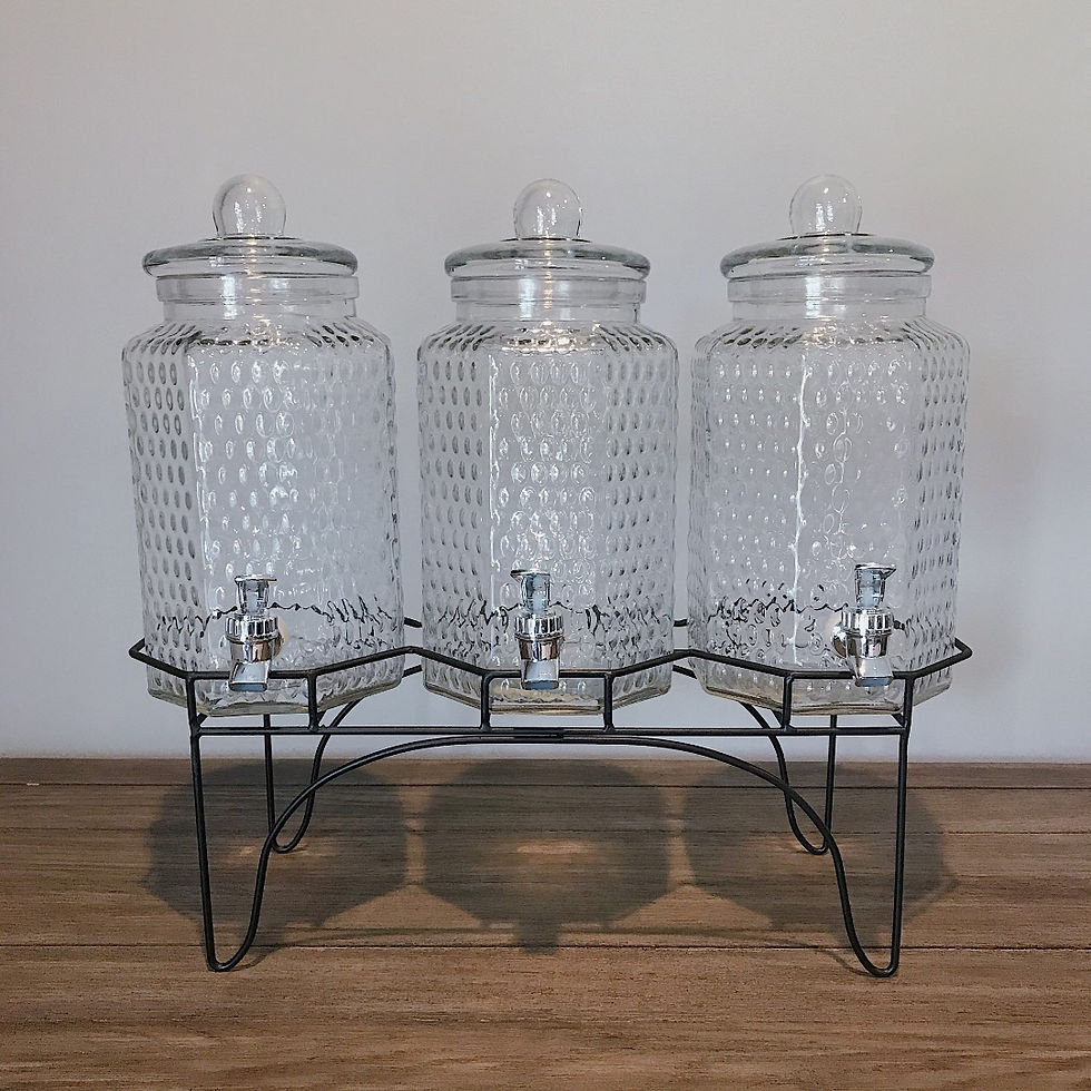 Set of 3, 1 Gallon Drink Dispensers