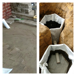 Install Soakwell Under Pavers