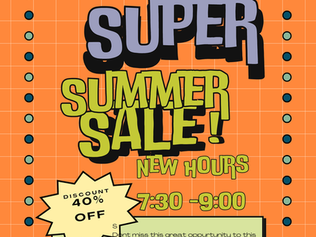 We are extending our hours and offering more convenience products such as energy drinks, juices, and protein drinks. 