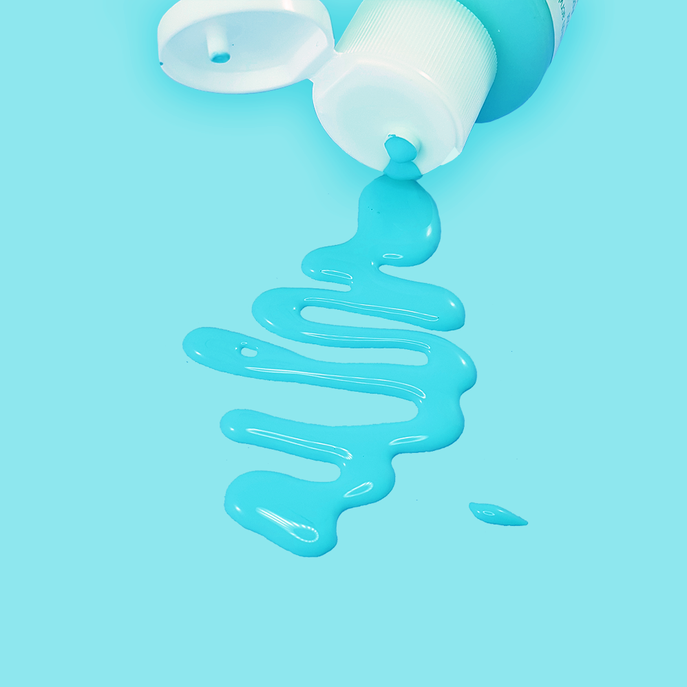 Spilled paint.