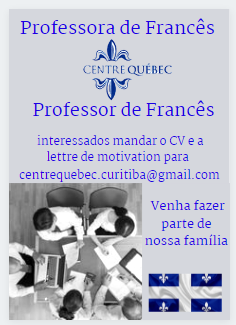 Centre Québec Busca Professora/Professor para fazer parte de sua família.
