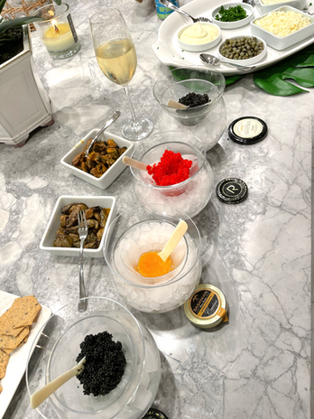 4 different Caviars and accutraments