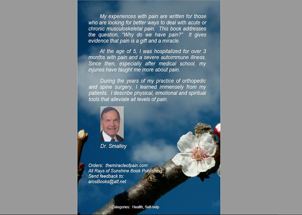 Thumbnail: The Miracle of Pain book back cover