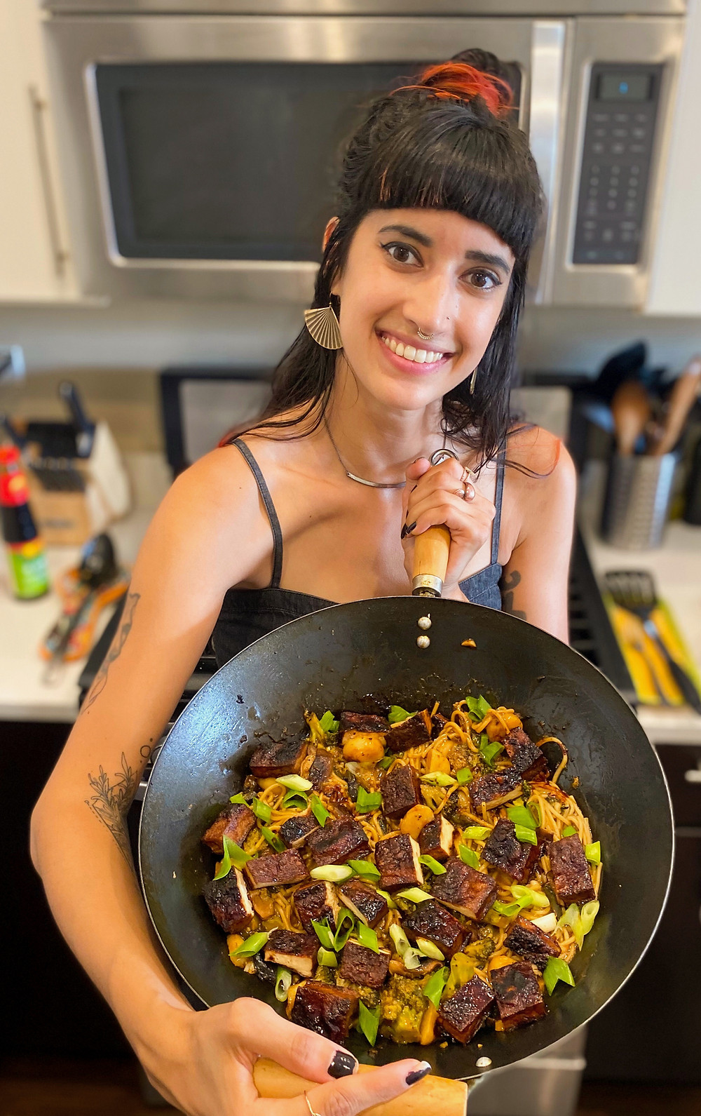 Me post cooking demo!