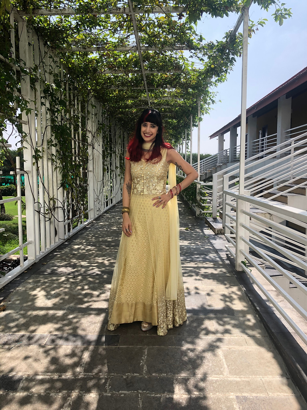 First time wearing a Salwar Kameez.