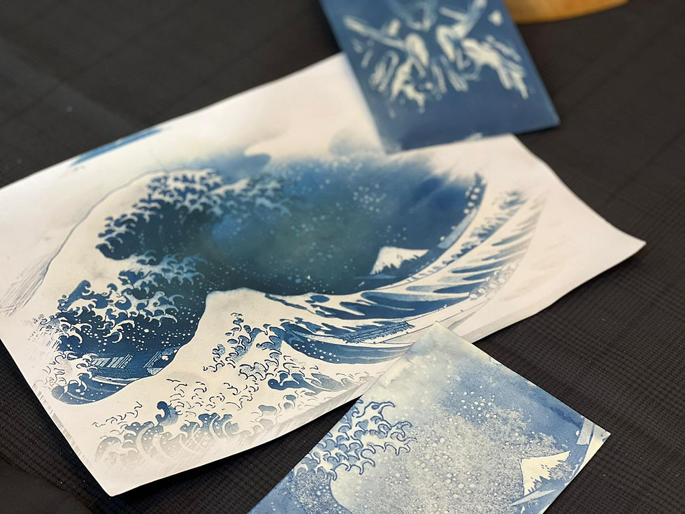 縮圖：藍曬明信片工作坊