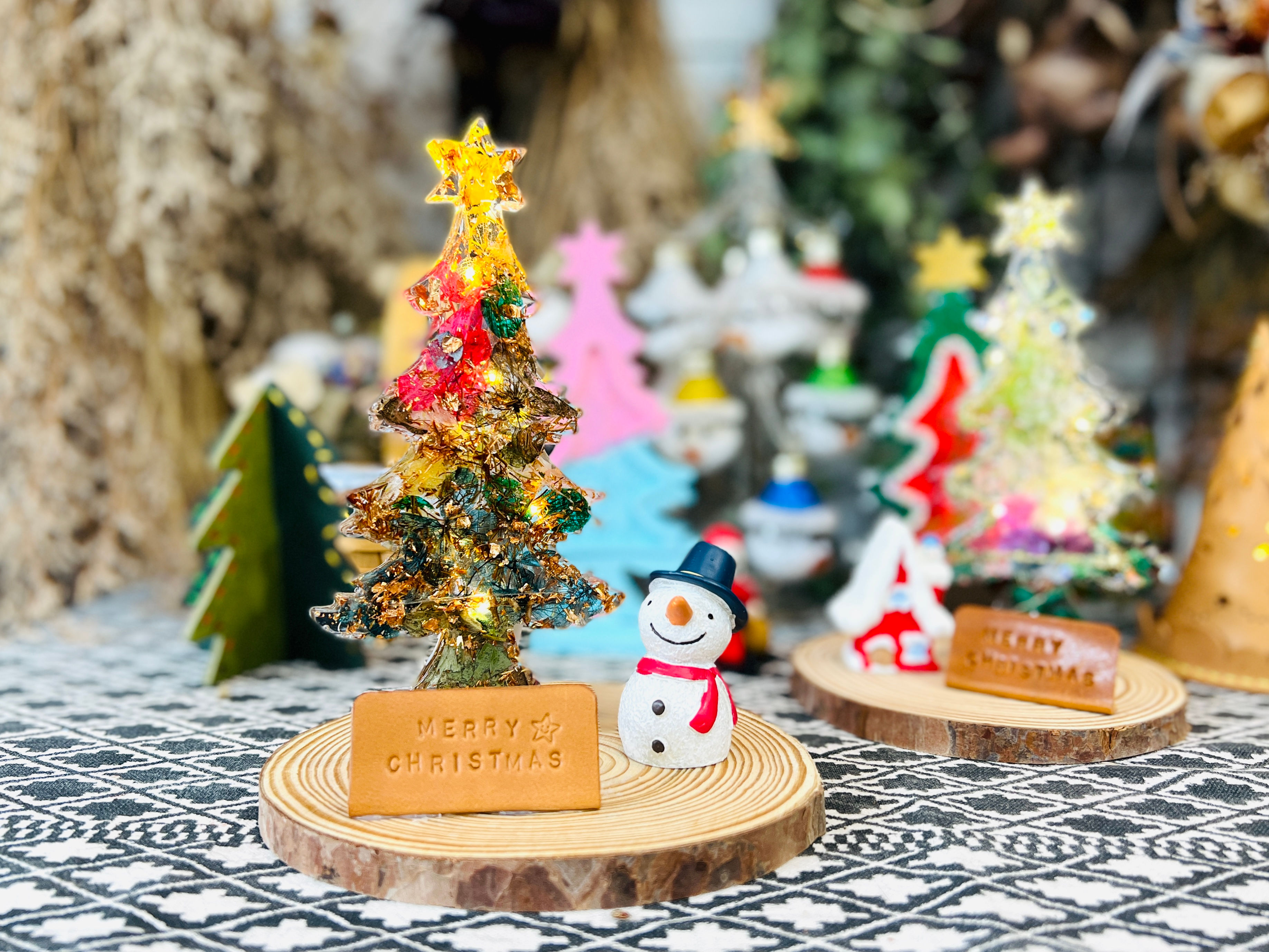 滴膠聖誕樹小夜燈工作坊