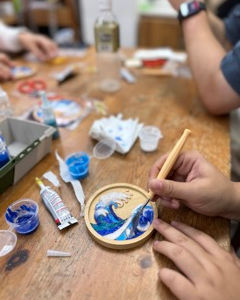 景泰藍掐絲琺瑯杯墊工作坊