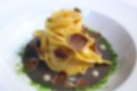 Tagliatelle with wild mushrooms and whit