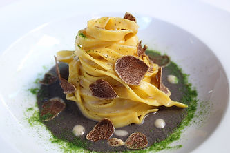 Tagliatelle with wild mushrooms and whit