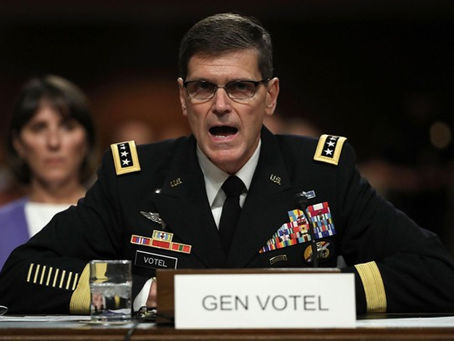 Gen Votel testifying in front of Congress