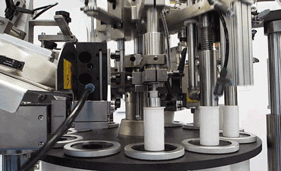 Tube Filling Machine in Motion - Tube Filling Services