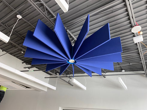 Hanging ceiling acoustical panels