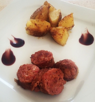 Lingüiça com Batatas