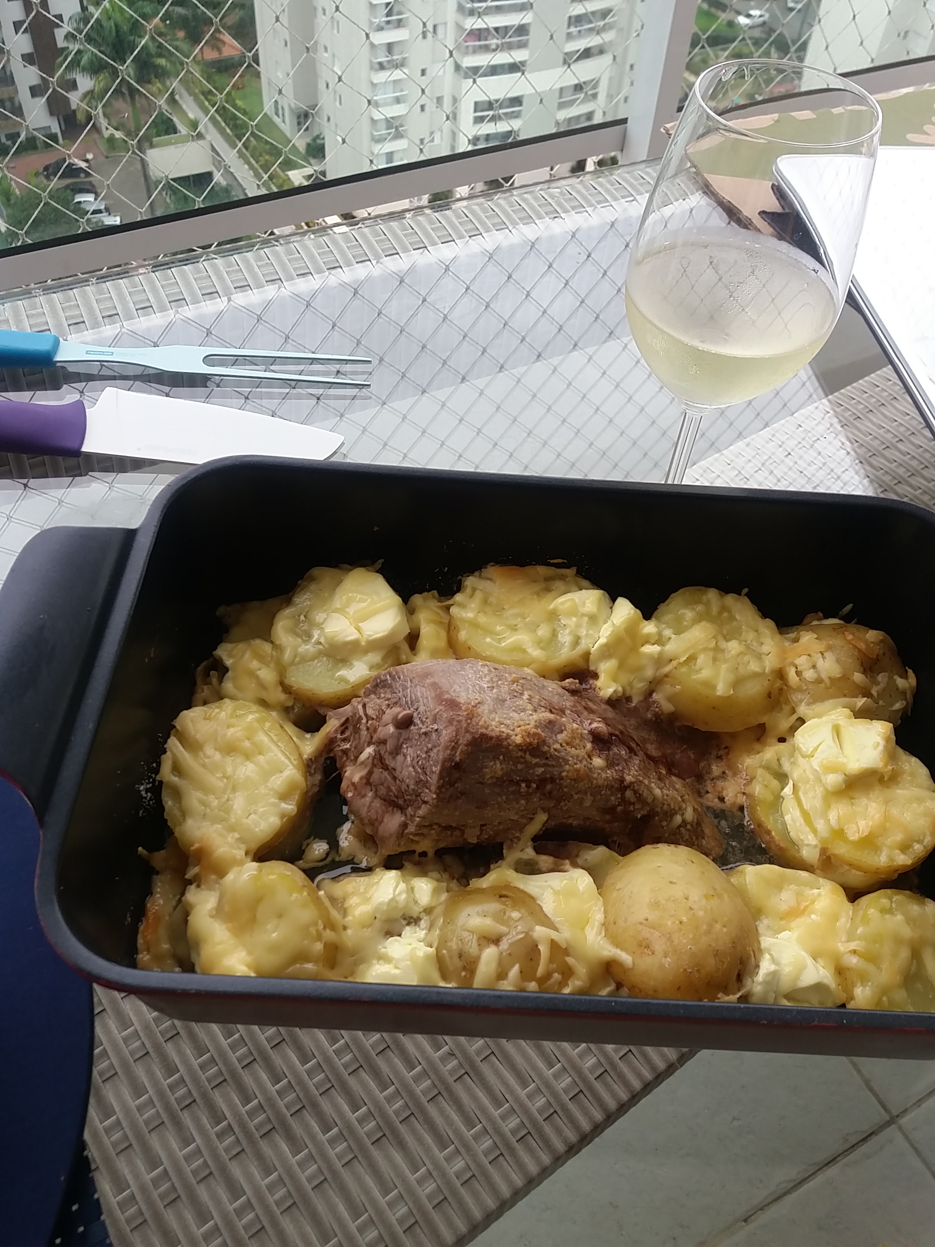 Rosbife com Batatas e Cream Cheese