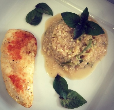 Risoto de Quinoa com Abobrinha