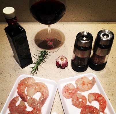 Camarão Flambado na Cachaça