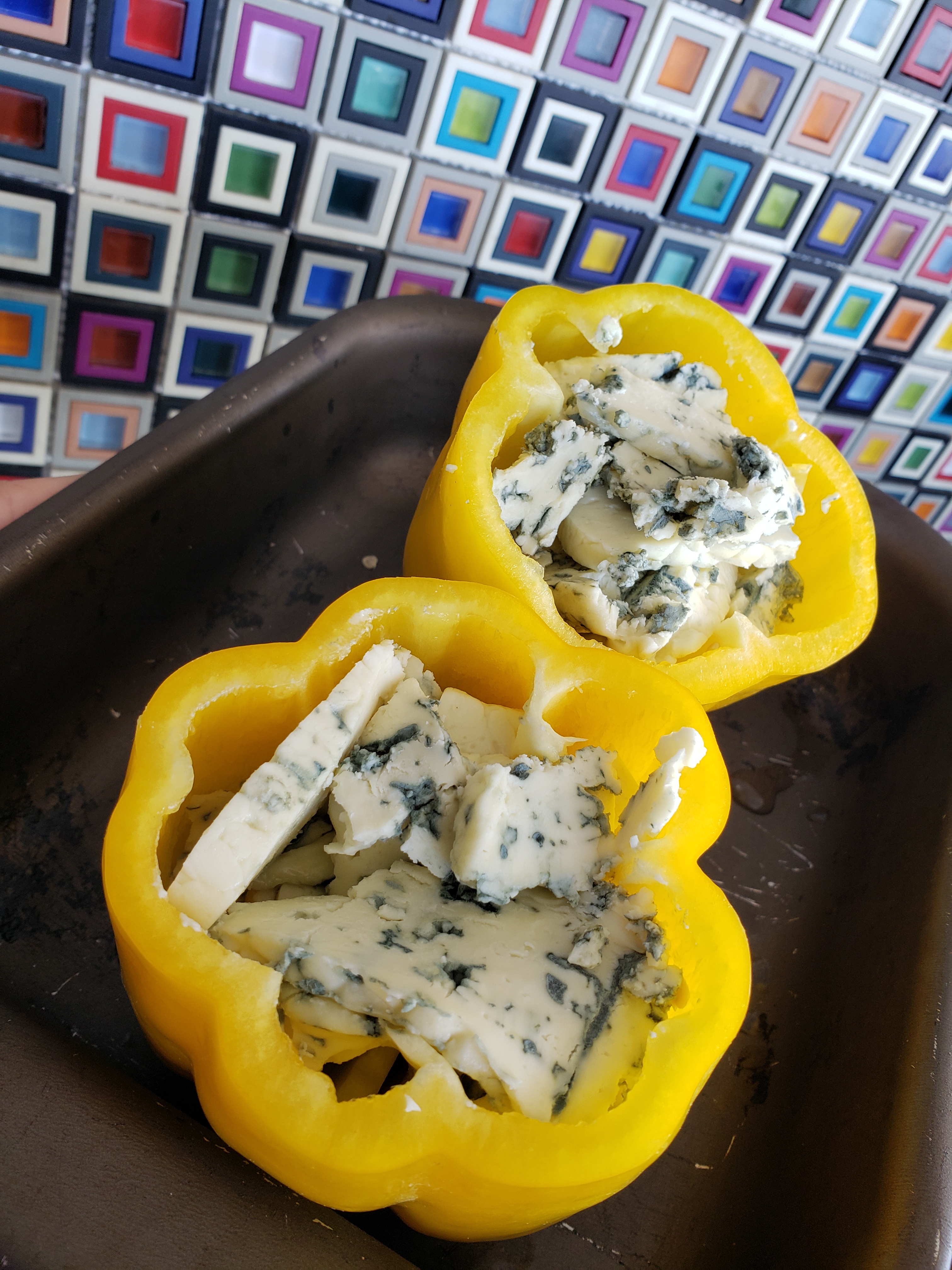 Pimentão Recheado Com Gorgonzola