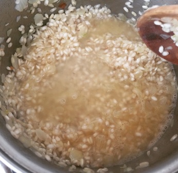 Risoto de Abobrinha e Brie