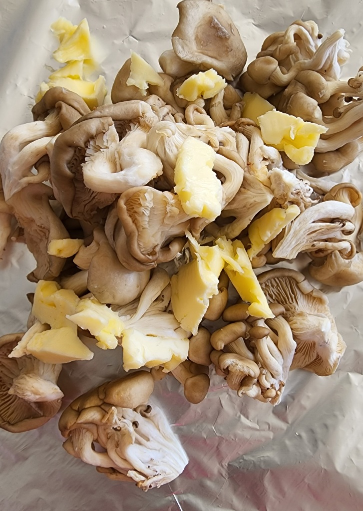 Shimeji na Churrasqueira