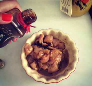 Fettuccine Com Iscas de Frango